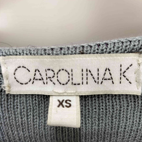 CAROLINA K 総柄 レースアップ ニットワンピース レディース XS