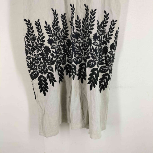 アンドマイラ and myera リネン混 刺繍ワンピース レディース JPN:L