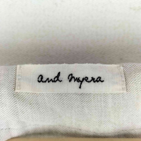 アンドマイラ and myera リネン混 刺繍ワンピース レディース JPN:L