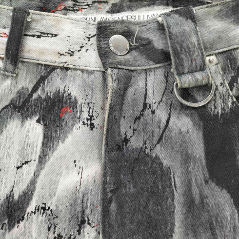 ジョンローレンスサリバン JOHN LAWRENCE SULLIVAN PRINTED DENIM 5POCKET PANTS メンズ JPN:46