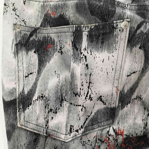 ジョンローレンスサリバン JOHN LAWRENCE SULLIVAN PRINTED DENIM 5POCKET PANTS メンズ JPN:46