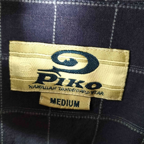 ピコ PIKO S/Sワンポケットブロックチェックシャツ アンダーロゴ メンズ JPN:M
