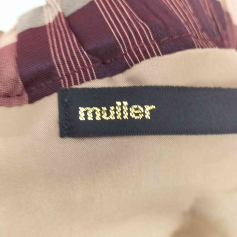 ミュラーオブヨシオクボ muller of yoshiokubo shirring skirt チェック柄 シャーリング スカート レディース JPN:36