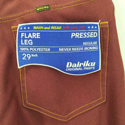 ダイリク DAIRIKU Flasher Pressed Pants メンズ US:28-29