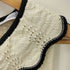 ザラ ZARA オープンニットトップス エクリュ レディース import:M