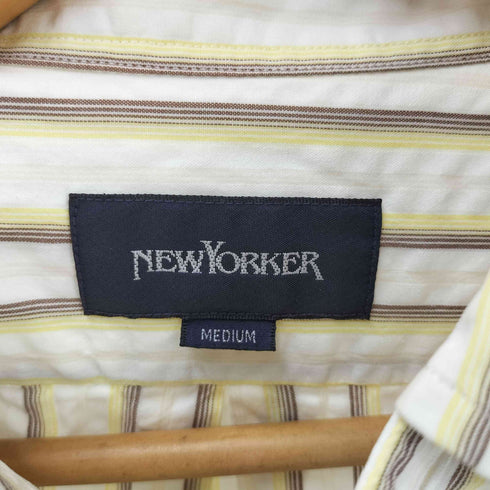 ニューヨーカー NEWYORKER ストライプ柄ボタンダウンシャツ メンズ M