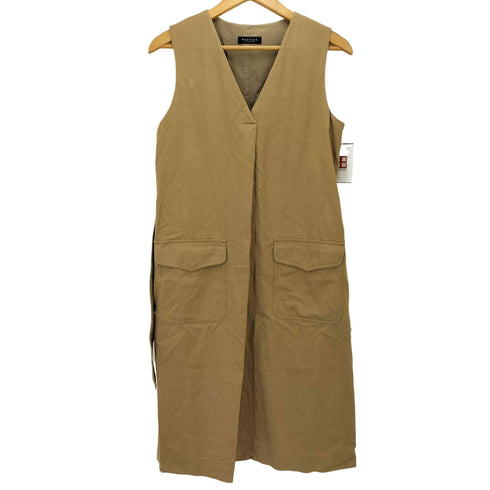 マカフィー MACPHEE 日本製 RUBBED TWILL サックドレス レディース JPN:36