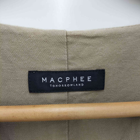 マカフィー MACPHEE 日本製 RUBBED TWILL サックドレス レディース JPN:36