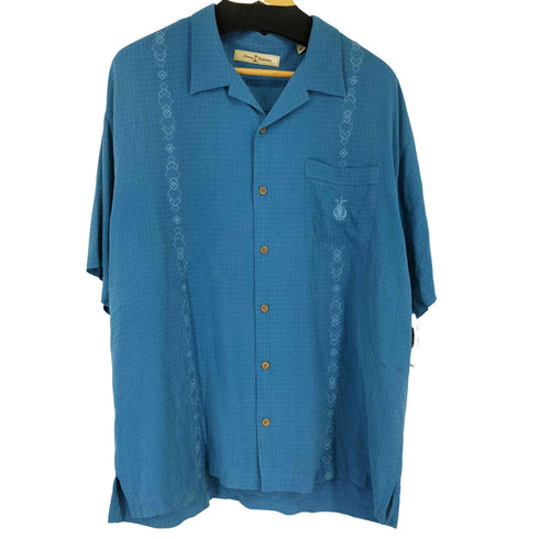 トミーバハマ Tommy Bahama シルク100% オープンカラーシャツ メンズ JPN:XL