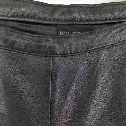 ウィルソン Wilsons Leather レザーストレートパンツ レディース 8