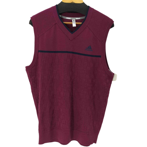 アディダス adidas ゴルフ ベスト チェストラインド Vネックセーターベスト メンズ import:L