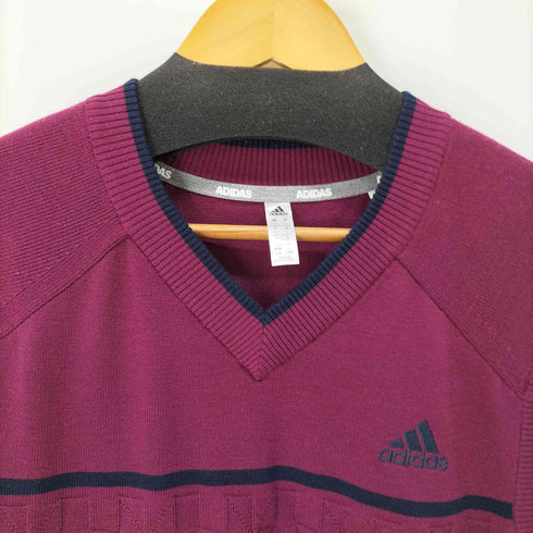 アディダス adidas ゴルフ ベスト チェストラインド Vネックセーターベスト メンズ import:L