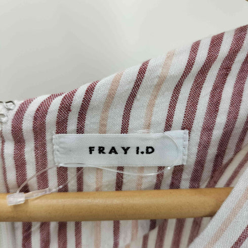 フレイアイディー FRAY I.D リネンカシュクールワンピース ストライプ レディース JPN:1