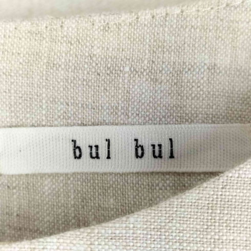 bul bul 刺繍リネンワンピース レディース