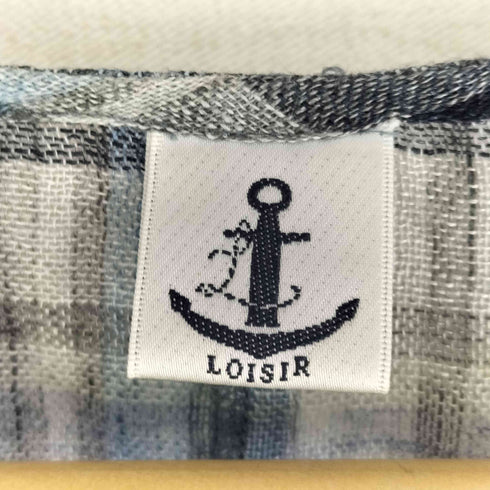 ロワズィール LOISIR チェック柄リネンシアーワンピース レディース JPN:38