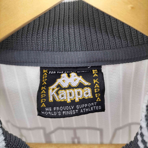 カッパ Kappa 90S ドローコード付き ロゴプリント ストライプ トラック ジャケット レディース JPN:S