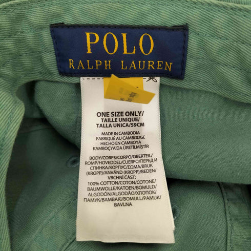 ポロラルフローレン POLO RALPH LAUREN ポニー刺繍 6パネルキャップ レディース