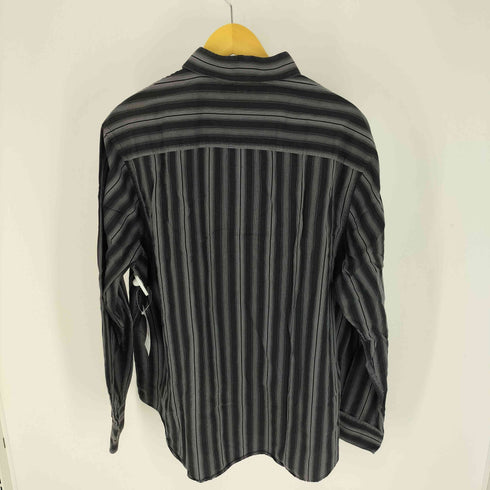 ペリーエリス PERRY ELLIS ストライプ レギュラーカラー L/S シャツ メンズ import:XXL