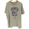 フェス プリント Tシャツ 霜降り杢グレー 半袖 メンズ import:XL