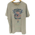 フェス プリント Tシャツ 霜降り杢グレー 半袖 メンズ import:XL