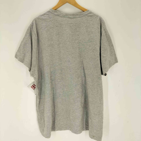 フェス プリント Tシャツ 霜降り杢グレー 半袖 メンズ import:XL