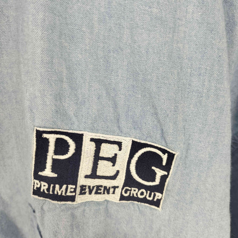 マンシングウェア Munsingwear PRIME EVENT GROUP PEG 刺繍 シャンブレー B.D シャツ メンズ import:XL