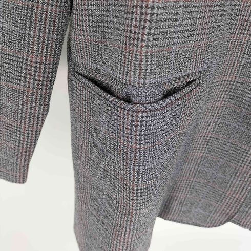 アルフレッドダナー ALFRED DUNNER USA製 襟パイル 切替 チェック 2B テーラード ジャケット レディース US:12