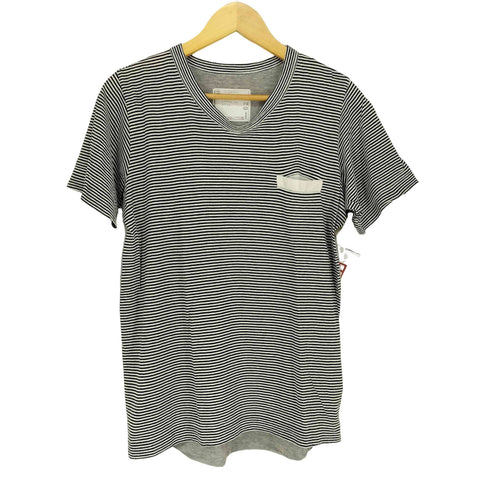 サカイ Sacai キュプラポケット ボーダーVネックTシャツ メンズ JPN:1