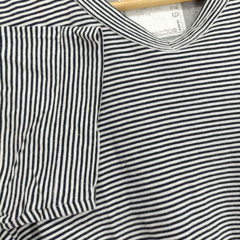 サカイ Sacai キュプラポケット ボーダーVネックTシャツ メンズ JPN:1
