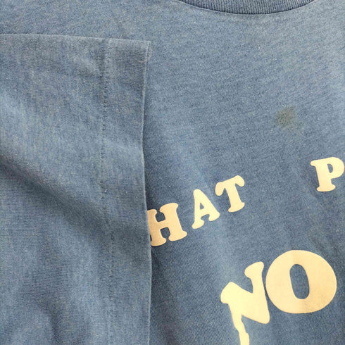 スクリーンスターズ SCREEN STARS 80s USA製 フロッキープリントクルーネックTシャツ メンズ JPN:L