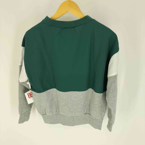 チャンピオン Champion 素材切替 クルーネック スウェット シャツ レディース import:M