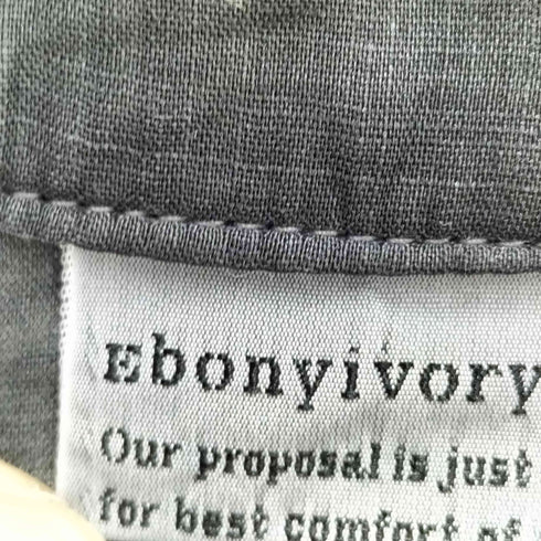 エボニーアイボリー Ebonyivory リネン ノースリーブブラウス レディース FREE