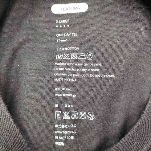 テアトラ TEATORA ONE DAY TEE メンズ JPN:XL