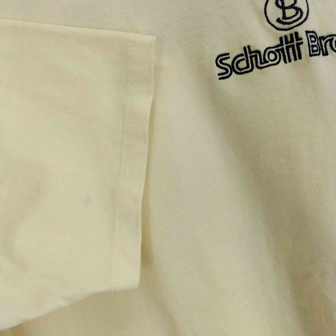 ショットブロス SCHOTT BROS. ダメージアメリカンフラッグ クルーネックTシャツ メンズ JPN:XL