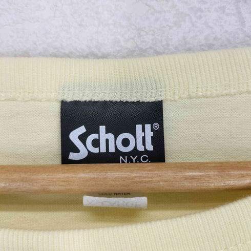 ショットブロス SCHOTT BROS. ダメージアメリカンフラッグ クルーネックTシャツ メンズ JPN:XL