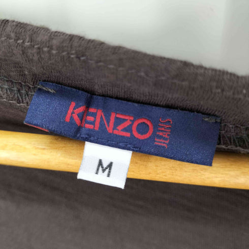 ケンゾージーンズ KENZO JEANS Old オールド ネックドロストトップス 刺繍 ビーズ Y2K レディース JPN:M