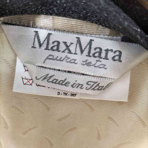 マックスマーラ MAX MARA シルク100% シャツ S/S レディース JPN:42