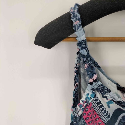ケンゾージーンズ KENZO JEANS Old オールド 総柄 タンクトップ レディース JPN:L