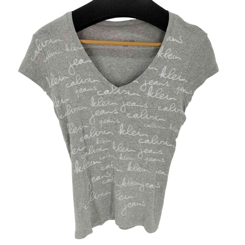 カルバンクラインジーンズ Calvin Klein Jeans ちびTシャツ スパンコール Y2K レディース import:S