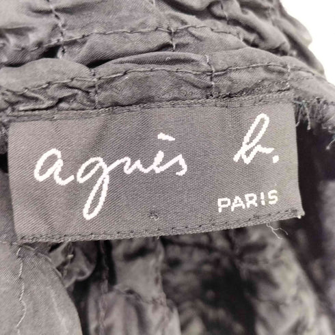 アニエスベー agnes b. キルティング ギャザー ベアトップ ワンピース レディース