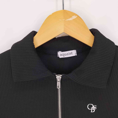 AQUAIST クロップドタイトハーフジップポロシャツ 楊柳 レディース import:M