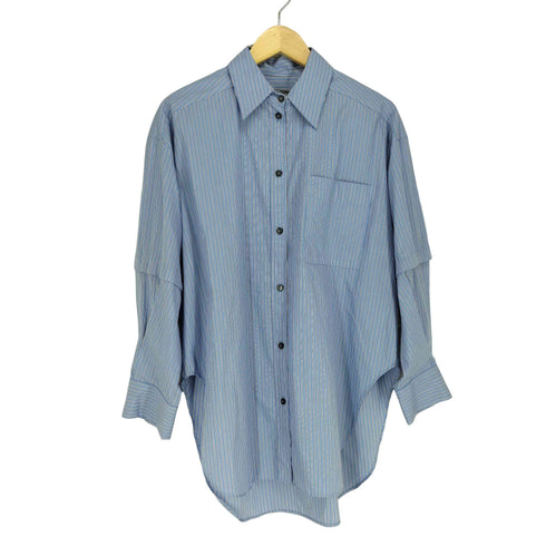 メゾンスペシャル MAISON SPECIAL デタッチャブルスリーブ付シャツ レディース XS-S