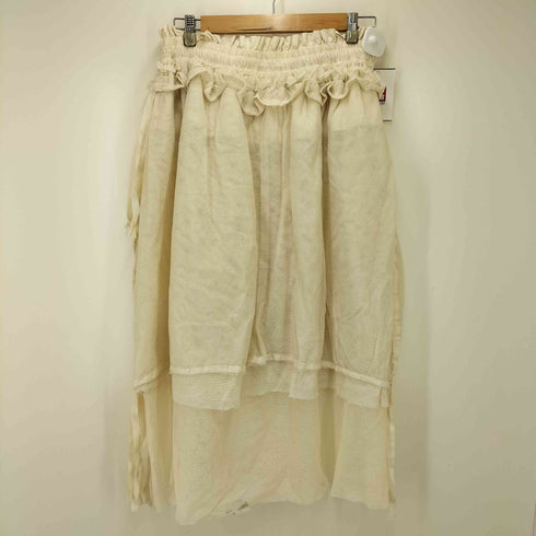 the khaki メッシュデザインイージースカート レディース M