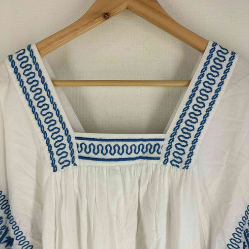 navasana インドコットン刺繍ワンピース レディース FREE