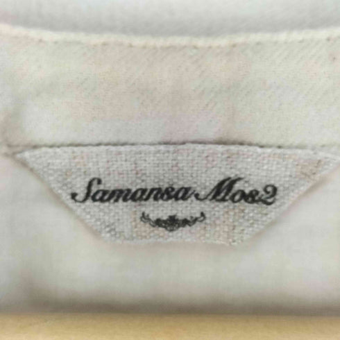 サマンサモスモス samansa Mos2 フロント刺繍ブラウス レディース FREE