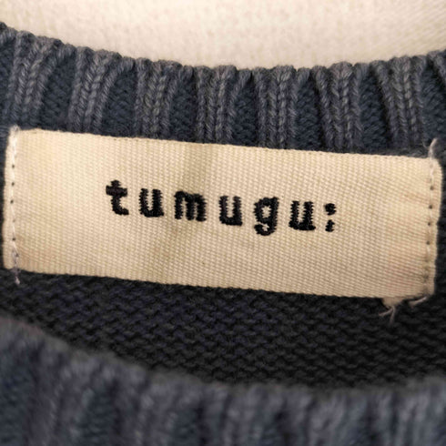 ツムグ tumugu: 裾レイヤード ニットベスト レディース FREE