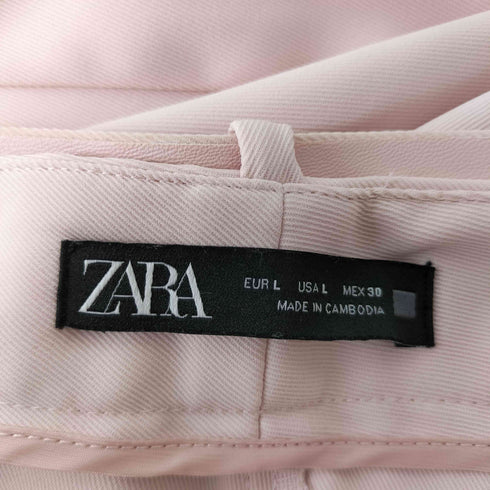 ザラ ZARA フェイクパールベルト付きパンツ レディース JPN:L