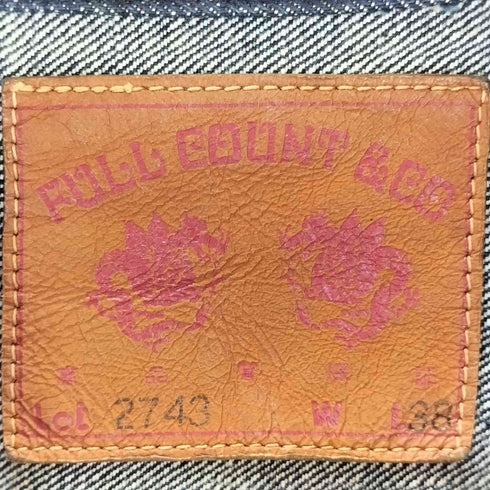 フルカウント FULLCOUNT lot2743 1st TIGHT FIT HEAVY OZ 15.5oz ファースト メンズ US:38