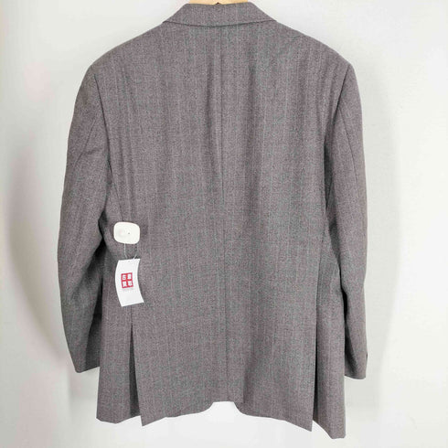 アントニオフスコ ANTONIO FUSCO 日本製 PURE NEW WOOL ピンストライプ テーラードジャケット 1タックスラックス セットアップ メンズ 98AB6