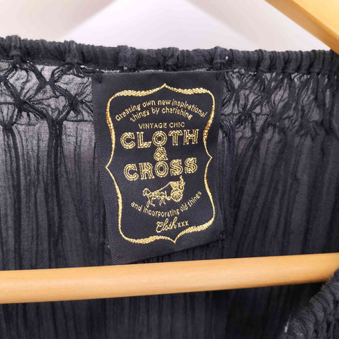Cloth & Cross 刺繍スモッキングスモック レディース